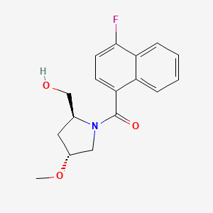 (4-fluoronaphthalen-1-yl)-[(2S,4R)-2-(hydroxymethyl)-4-methoxypyrrolidin-1-yl]methanone