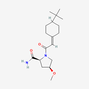 (2S,4S)-1-[2-(4-tert-butylcyclohexylidene)acetyl]-4-methoxypyrrolidine-2-carboxamide