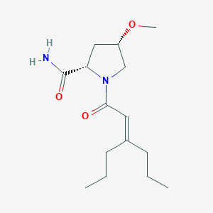 (2S,4S)-4-methoxy-1-(3-propylhex-2-enoyl)pyrrolidine-2-carboxamide