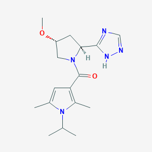 (2,5-dimethyl-1-propan-2-ylpyrrol-3-yl)-[(2S,4R)-4-methoxy-2-(1H-1,2,4-triazol-5-yl)pyrrolidin-1-yl]methanone