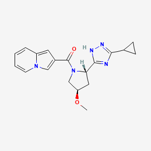 [(2S,4R)-2-(3-cyclopropyl-1H-1,2,4-triazol-5-yl)-4-methoxypyrrolidin-1-yl]-indolizin-2-ylmethanone