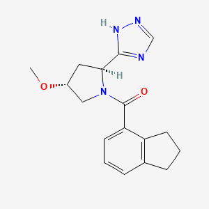 2,3-dihydro-1H-inden-4-yl-[(2S,4R)-4-methoxy-2-(1H-1,2,4-triazol-5-yl)pyrrolidin-1-yl]methanone