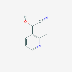 B068641 2-Hydroxy-2-(2-methylpyridin-3-yl)acetonitrile CAS No. 190249-18-4