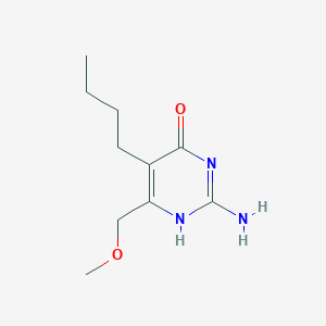 molecular formula C10H17N3O2 B068646 2-氨基-5-丁基-6-(甲氧甲基)嘧啶-4-醇 CAS No. 175137-37-8