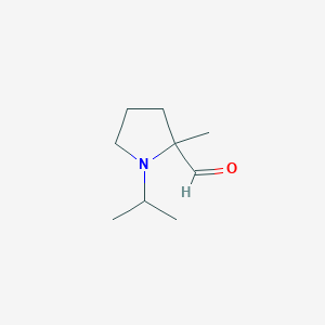 B068652 2-Methyl-1-propan-2-ylpyrrolidine-2-carbaldehyde CAS No. 174914-32-0