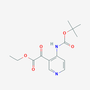 B068675 3-Pyridineacetic acid,4-[[(1,1-dimethylethoxy)carbonyl]amino]-A-oxo-,ethyl ester CAS No. 191338-96-2