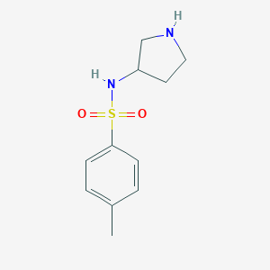 molecular formula C11H16N2O2S B068677 4-甲基-N-(吡咯烷-3-基)苯-1-磺酰胺 CAS No. 185057-53-8