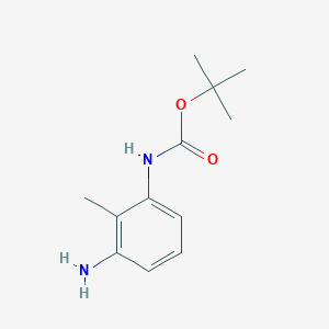 molecular formula C12H18N2O2 B068687 叔丁基（3-氨基-2-甲基苯基）氨基甲酸酯 CAS No. 179898-27-2