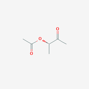 molecular formula C6H10O3 B068705 [(2S)-3-oxobutan-2-yl] acetate CAS No. 171287-68-6