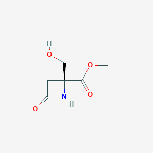 2-Azetidinecarboxylicacid,2-(hydroxymethyl)-4-oxo-,methylester,(S)-(9CI)