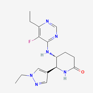 (5R,6S)-5-[(6-ethyl-5-fluoropyrimidin-4-yl)amino]-6-(1-ethylpyrazol-4-yl)piperidin-2-one