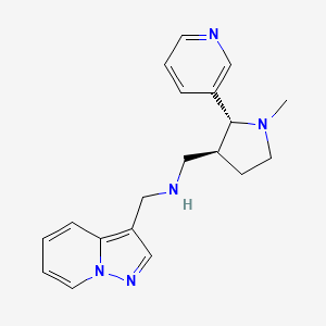 1-[(2R,3S)-1-methyl-2-pyridin-3-ylpyrrolidin-3-yl]-N-(pyrazolo[1,5-a]pyridin-3-ylmethyl)methanamine