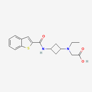 2-[[3-(1-Benzothiophene-2-carbonylamino)cyclobutyl]-ethylamino]acetic acid