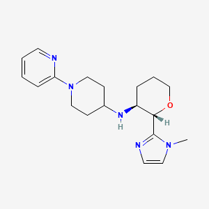 N-[(2S,3S)-2-(1-methylimidazol-2-yl)oxan-3-yl]-1-pyridin-2-ylpiperidin-4-amine