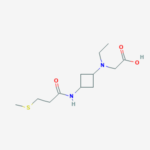 2-[Ethyl-[3-(3-methylsulfanylpropanoylamino)cyclobutyl]amino]acetic acid