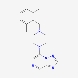 5-[4-[(2,6-Dimethylphenyl)methyl]piperazin-1-yl]-[1,2,4]triazolo[1,5-a]pyrazine