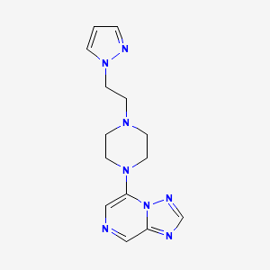 5-[4-(2-Pyrazol-1-ylethyl)piperazin-1-yl]-[1,2,4]triazolo[1,5-a]pyrazine