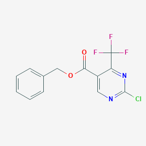 B068742 Benzyl 2-chloro-4-(trifluoromethyl)pyrimidine-5-carboxylate CAS No. 175137-29-8