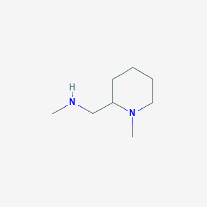 molecular formula C8H18N2 B068746 N-甲基-1-(1-甲基哌啶-2-基)甲胺 CAS No. 184637-50-1