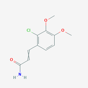 molecular formula C11H12ClNO3 B068752 3-(2-Chloro-3,4-dimethoxyphenyl)acrylamide CAS No. 175135-98-5