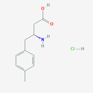 molecular formula C11H16ClNO2 B068759 (R)-3-Amino-4-(p-tolyl)butanoic acid hydrochloride CAS No. 177839-85-9