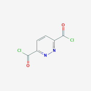 molecular formula C6H2Cl2N2O2 B068763 3,6-Pyridazinedicarbonyl dichloride CAS No. 187826-59-1