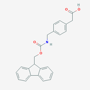 molecular formula C24H21NO4 B068779 Fmoc-4-アミノメチルフェニル酢酸 CAS No. 176504-01-1