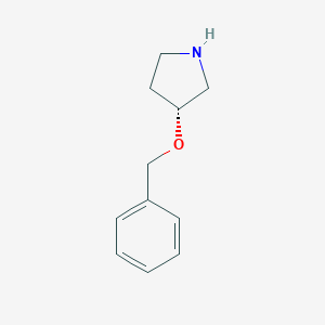 molecular formula C11H15NO B068797 (R)-3-苄氧基-吡咯烷 CAS No. 177948-70-8
