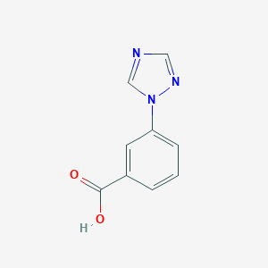 molecular formula C9H7N3O2 B068836 3-(1H-1,2,4-三唑-1-基)苯甲酸 CAS No. 167626-64-4