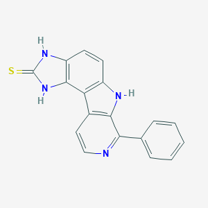 12-Phenyl-3,5,10,13-tetrazatetracyclo[7.7.0.02,6.011,16]hexadeca-1(9),2(6),7,11(16),12,14-hexaene-4-thione