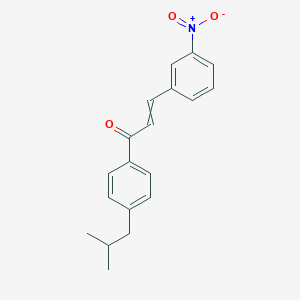 molecular formula C19H19NO3 B068894 1-(4-Isobutylphenyl)-3-(3-nitrophenyl)prop-2-en-1-one CAS No. 175205-30-8