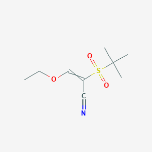 molecular formula C9H15NO3S B068912 2-(tert-Butylsulfonyl)-3-ethoxyacrylonitrile CAS No. 175201-67-9