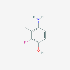 molecular formula C7H8FNO B068922 4-Amino-2-fluoro-3-methylphenol CAS No. 173322-81-1
