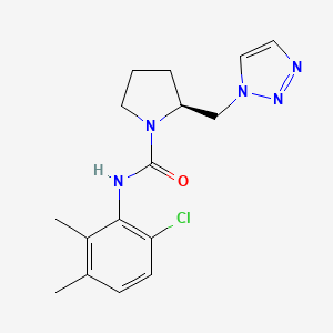 (2S)-N-(6-chloro-2,3-dimethylphenyl)-2-(triazol-1-ylmethyl)pyrrolidine-1-carboxamide