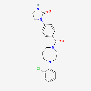 1-[4-[4-(2-Chlorophenyl)-1,4-diazepane-1-carbonyl]phenyl]imidazolidin-2-one