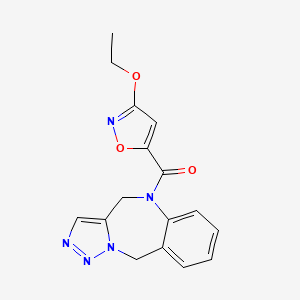 4,10-Dihydrotriazolo[5,1-c][1,4]benzodiazepin-5-yl-(3-ethoxy-1,2-oxazol-5-yl)methanone