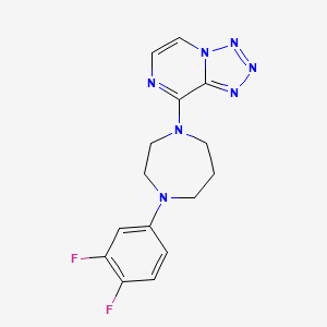 8-[4-(3,4-Difluorophenyl)-1,4-diazepan-1-yl]tetrazolo[1,5-a]pyrazine