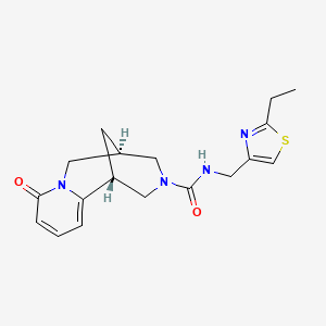 (1R,9R)-N-[(2-ethyl-1,3-thiazol-4-yl)methyl]-6-oxo-7,11-diazatricyclo[7.3.1.02,7]trideca-2,4-diene-11-carboxamide