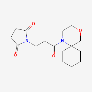 1-[3-(4-Oxa-1-azaspiro[5.5]undecan-1-yl)-3-oxopropyl]pyrrolidine-2,5-dione