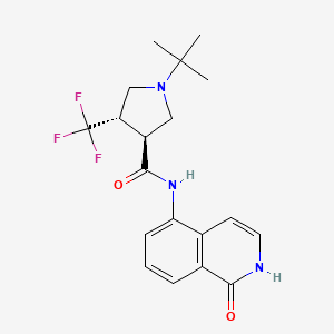 (3S,4S)-1-tert-butyl-N-(1-oxo-2H-isoquinolin-5-yl)-4-(trifluoromethyl)pyrrolidine-3-carboxamide