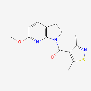 (3,5-Dimethyl-1,2-thiazol-4-yl)-(6-methoxy-2,3-dihydropyrrolo[2,3-b]pyridin-1-yl)methanone