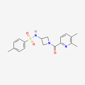 N-[1-(5,6-dimethylpyridine-2-carbonyl)azetidin-3-yl]-4-methylbenzenesulfonamide