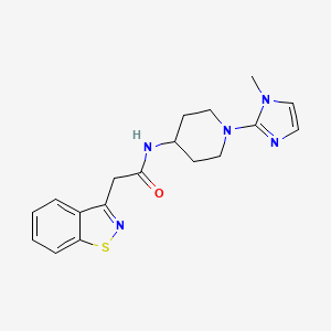 2-(1,2-benzothiazol-3-yl)-N-[1-(1-methylimidazol-2-yl)piperidin-4-yl]acetamide