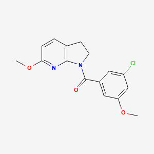 (3-Chloro-5-methoxyphenyl)-(6-methoxy-2,3-dihydropyrrolo[2,3-b]pyridin-1-yl)methanone