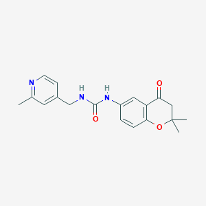 1-(2,2-dimethyl-4-oxo-3H-chromen-6-yl)-3-[(2-methylpyridin-4-yl)methyl]urea