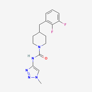 4-[(2,3-difluorophenyl)methyl]-N-(1-methyltriazol-4-yl)piperidine-1-carboxamide