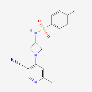 N-[1-(5-cyano-2-methylpyridin-4-yl)azetidin-3-yl]-4-methylbenzenesulfonamide