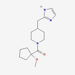 [4-(1H-imidazol-2-ylmethyl)piperidin-1-yl]-(1-methoxycyclopentyl)methanone