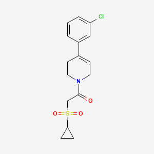 1-[4-(3-chlorophenyl)-3,6-dihydro-2H-pyridin-1-yl]-2-cyclopropylsulfonylethanone