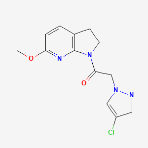 2-(4-Chloropyrazol-1-yl)-1-(6-methoxy-2,3-dihydropyrrolo[2,3-b]pyridin-1-yl)ethanone